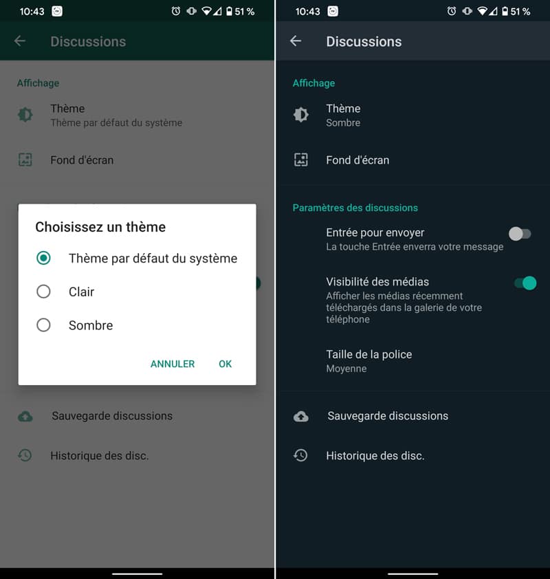Whatsapp Le Mode Sombre Est Enfin Disponible Sur Android Et Ios
